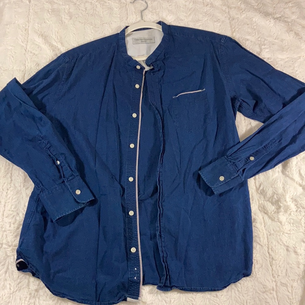 Officine Generale Paris 6e blue button down
